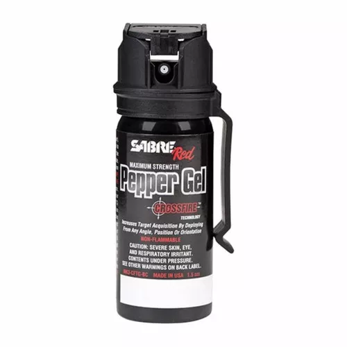 1.8 OZ CROSSFIRE PEPPER GEL W/ BELT CLIP UPC: 023063107158