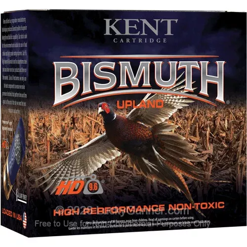 12 Gauge – 2-3/4″ 1-1/16oz. #5 Shot – Kent Bismuth Upland – 25 Rounds