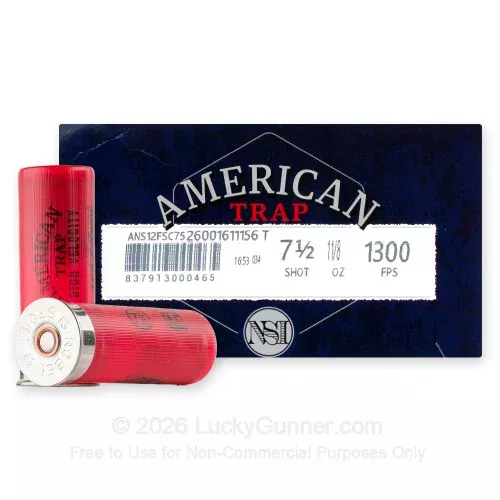 12 Gauge – 2 3/4″ 1 1/8 oz. #7 Shot – NSI Target NobelSport – 25 Rounds