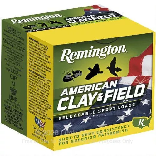 12 Gauge – 2-3/4″ 1oz. #9 Shot – Remington Clay & Field – 25 Rounds