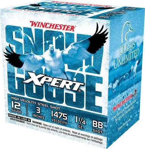 12 Gauge 25 Rounds Ammunition Winchester 3" 1 1/4 oz Steel #BB