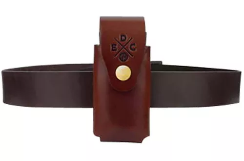 1791 Gunleather HDESSLSCHNA EDC Heavy Duty Easy Slide OWB Chestnut Leather Belt Slide Ambidextrous