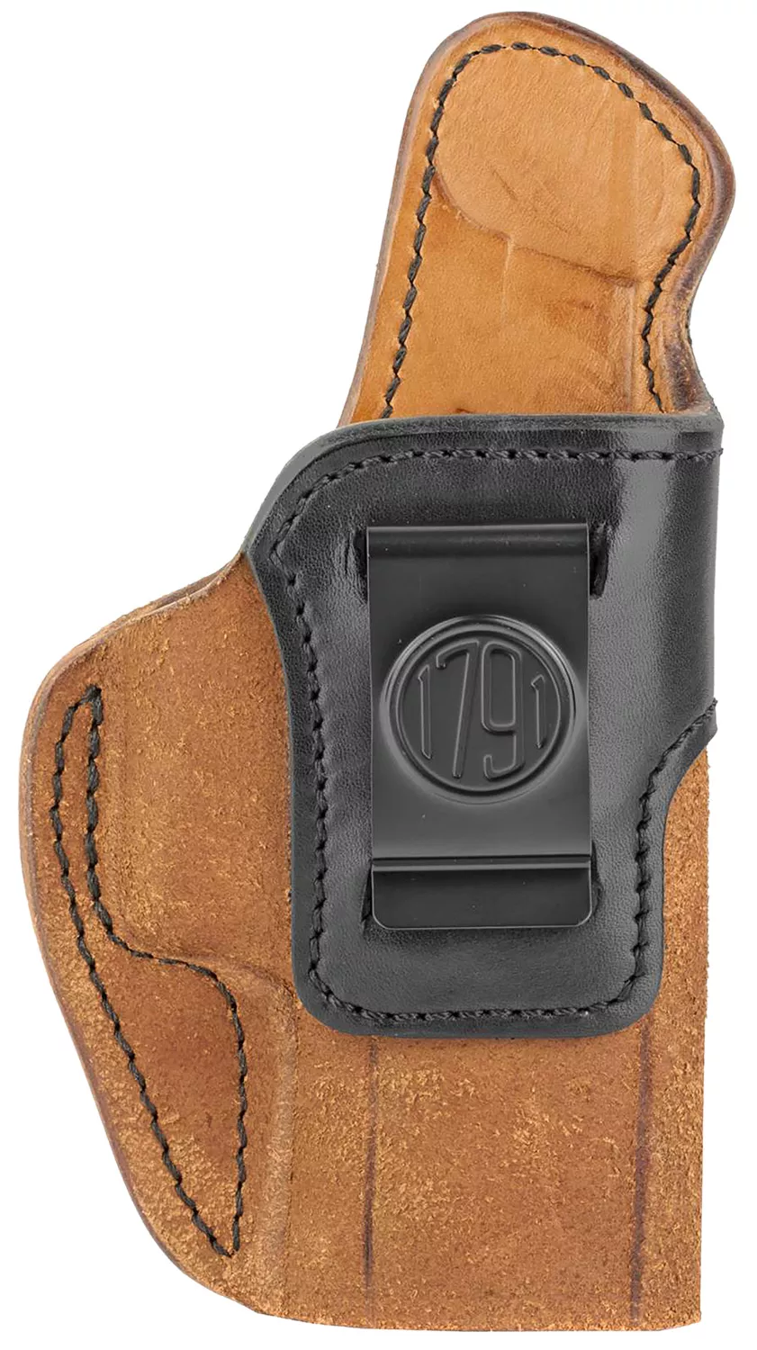 1791 Gunleather RCH5BLBR RCHIWB Size 05 Black/Brown Leather Belt Clip Fits Springfield XD-M/HK VP9SK Right Hand