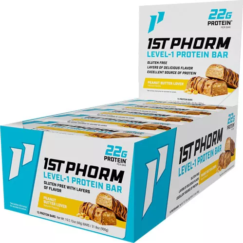 1ST PHORM LEVEL 1 BAR – PEANUT BUTTER LOVER 15 BARS
