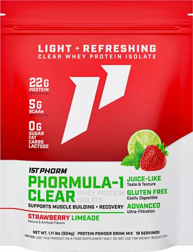 1ST PHORM PHORMULA 1 CLEAR – PROTEIN POWDER STRAW LIMEADE
