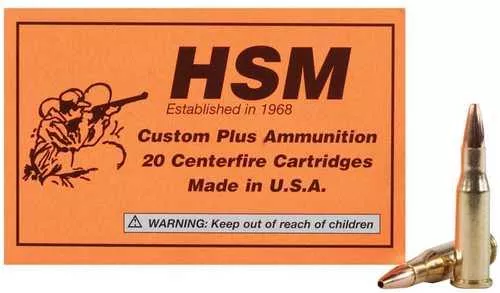 218 BEE 50 Rounds Ammunition HSM 40 Grain V-Max