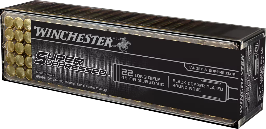 .22LR 45GR LRN SUPPRESSED 100RD BOX