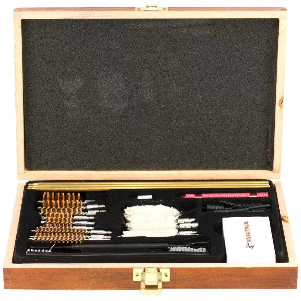 30-Piece Wood Case Universal Cleaning Kit