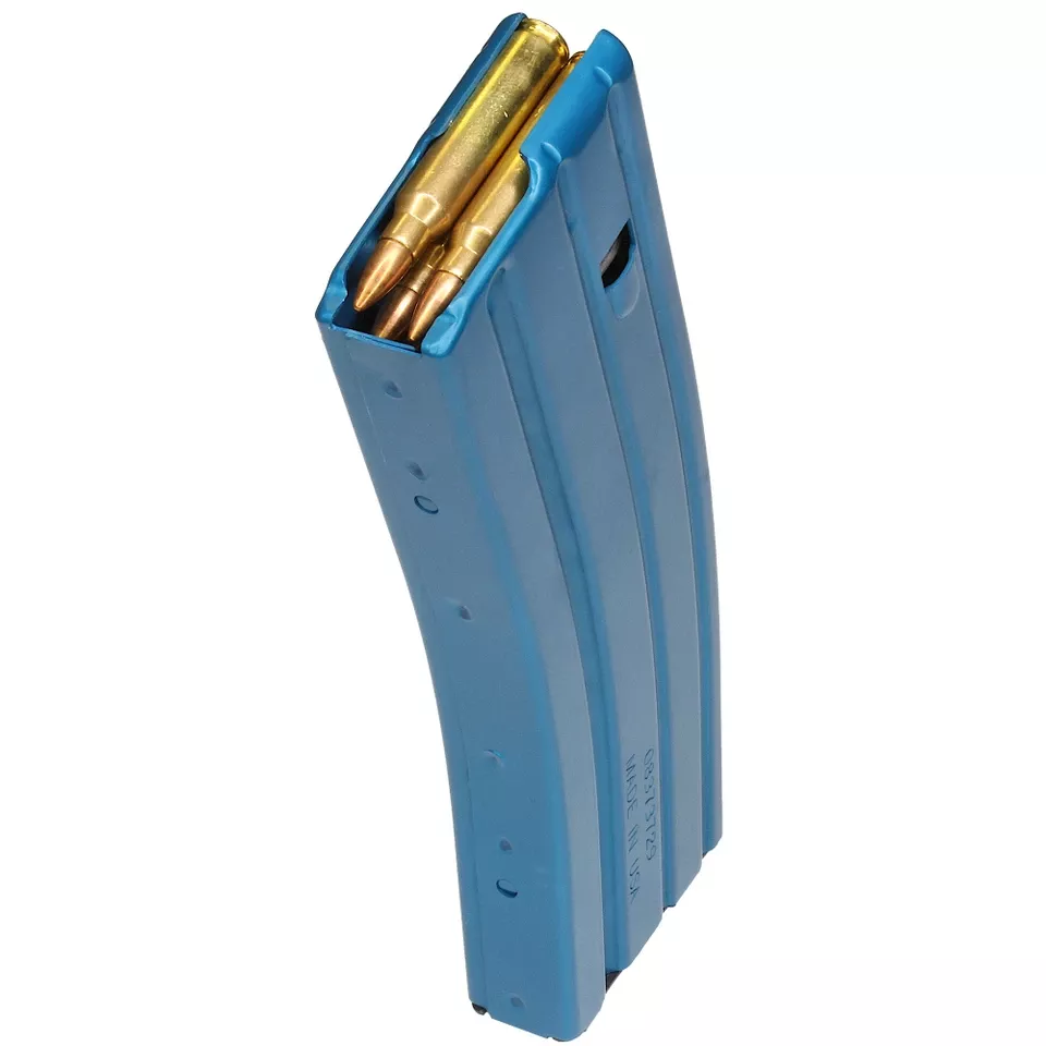 30-Round 5.56 Aluminum Magazine - Blue Finish