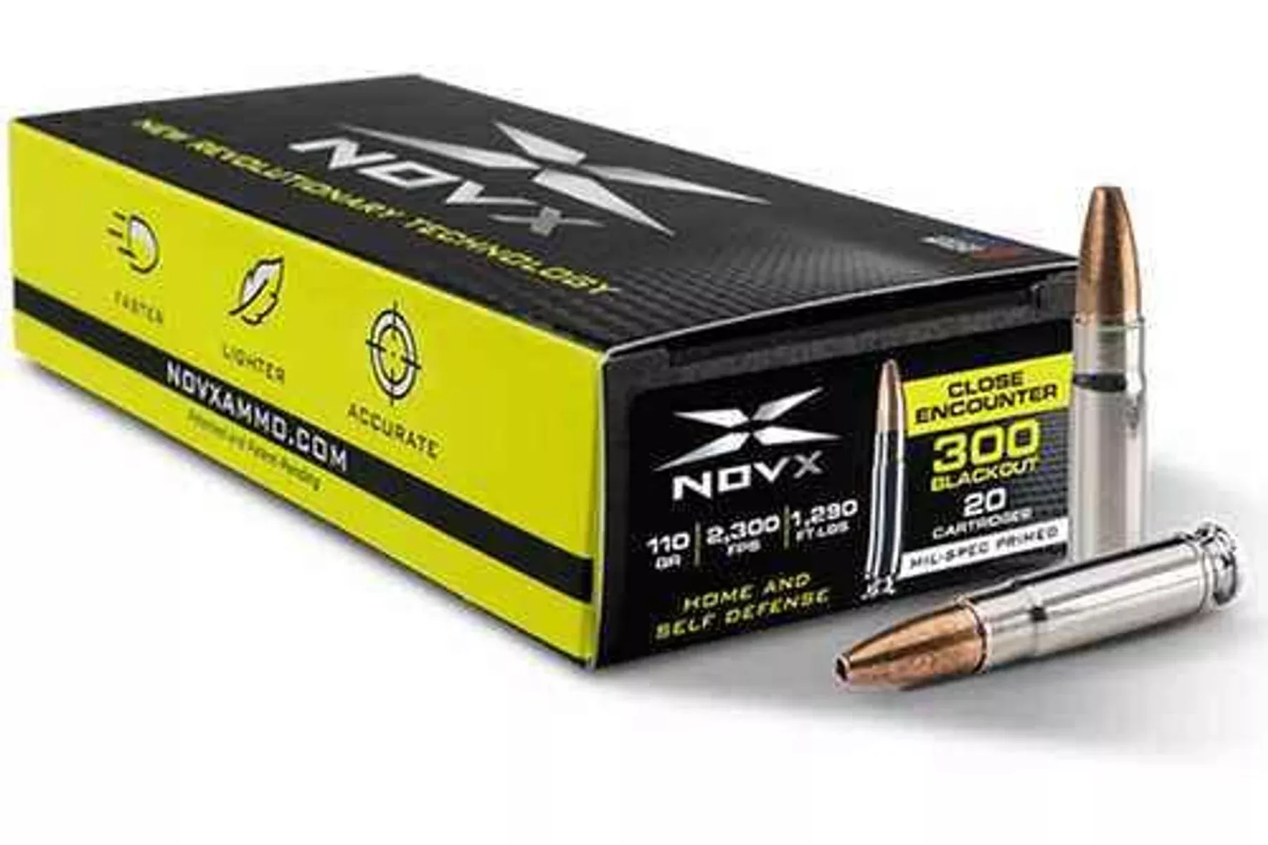 300 AAC Blackout 20 Rounds Ammunition Napier of London 110 Grain Lead Free
