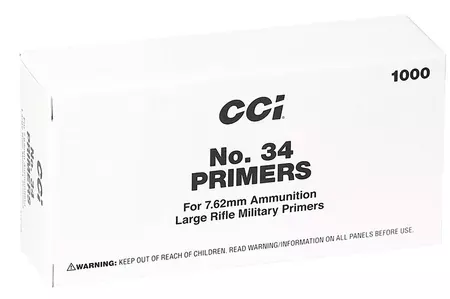 #34 7.62 MILITARY PRIMERS 1000 count