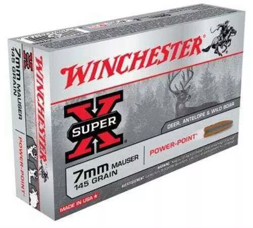 7x57mm Mauser 20 Rounds Ammunition Winchester 145 Grain Soft Point