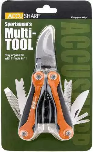 Accusharp Sportsman's Multi-Tool Black/Orange Folding Plain