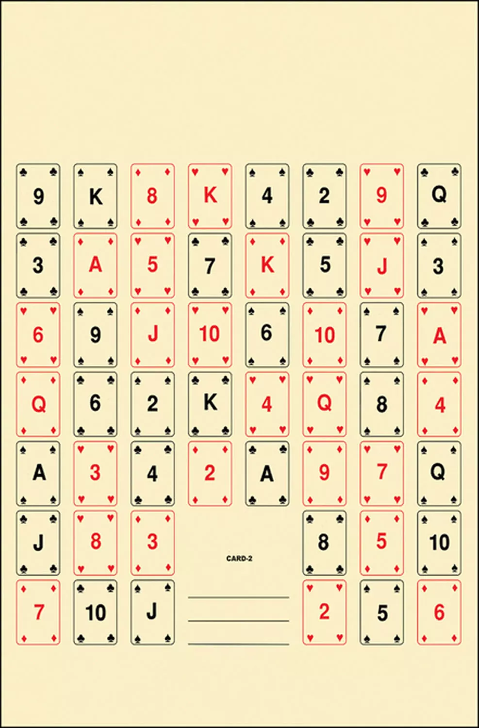 Action Target CARD2100 Entertainment52 Playing Cards Paper 22.50" x 24" Multi-Color 100 Per Box