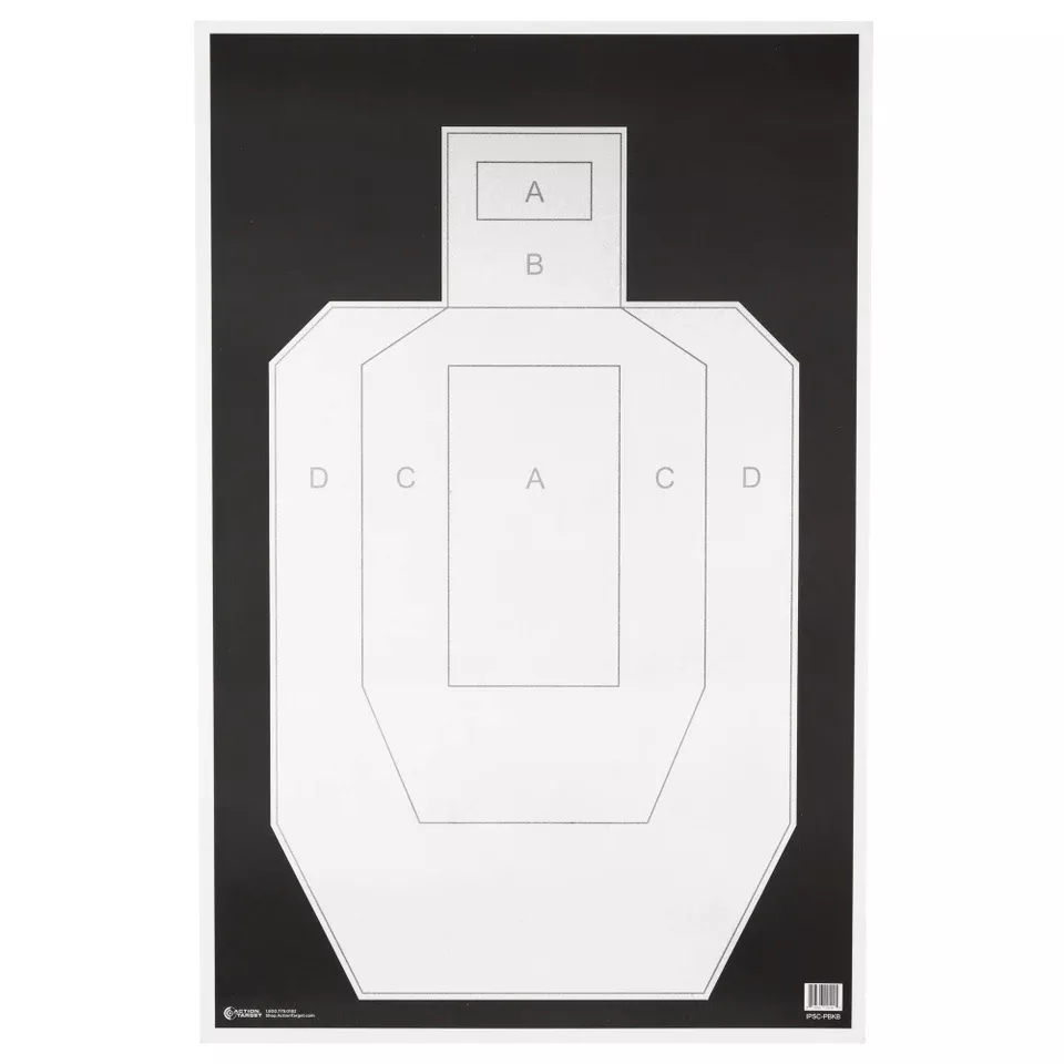 Action Target IPSC PBKB Paper Targets 100 Pack