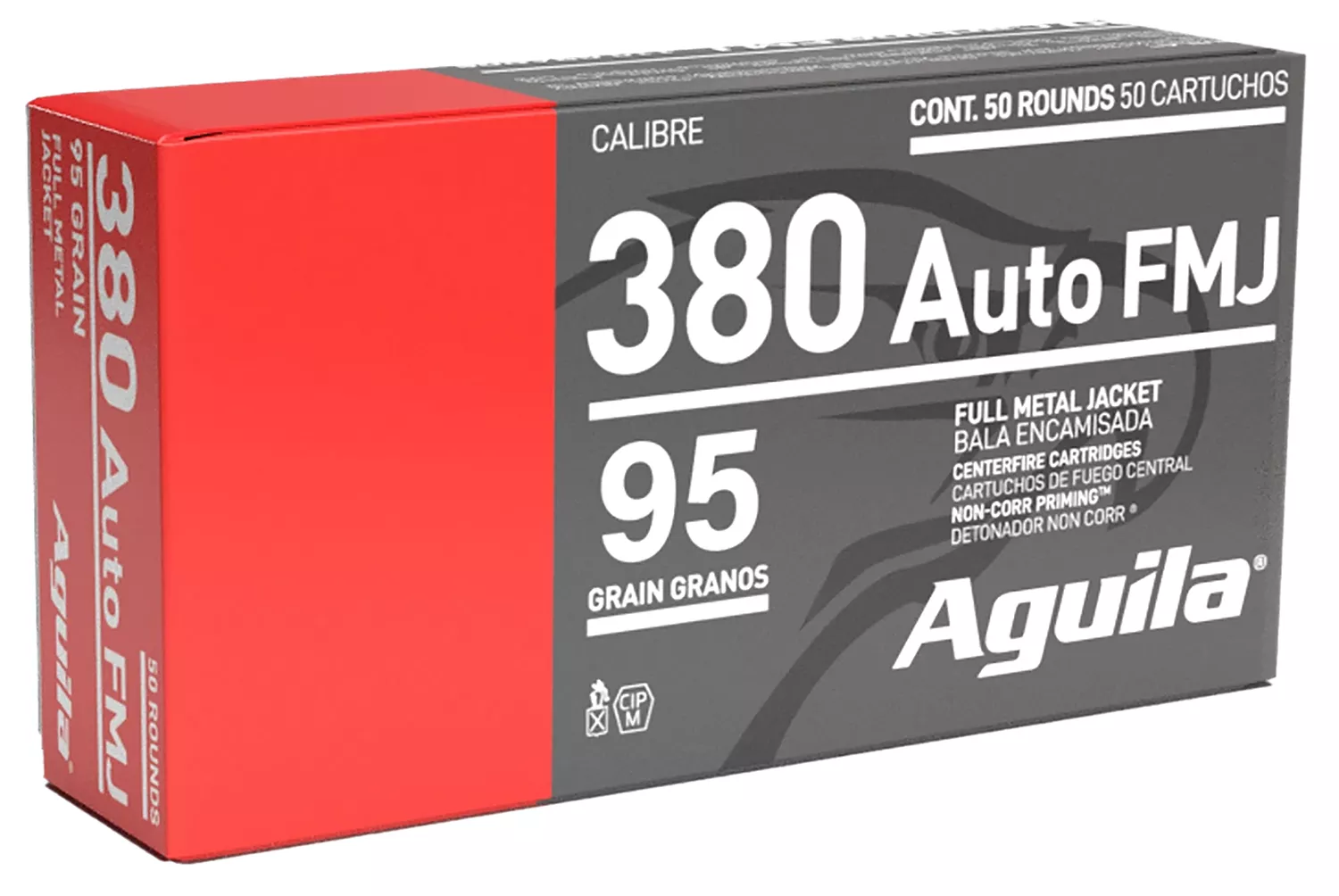Aguila 1E802110 380ACP 95gr Full Metal Jacket 50 Per Box/20 Case