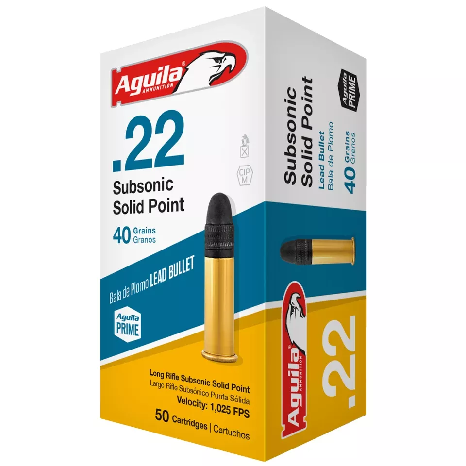 AGUILA 22LR Subsonic 40 Grain Ammunition - 50 Rounds/1000 Rounds