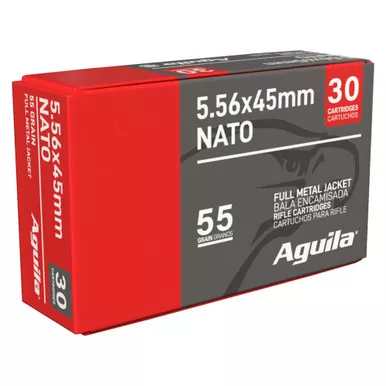 Aguila Ammunition Rifle - 556NATO, 55Gr, Full Metal Jacket, 30-Round Box