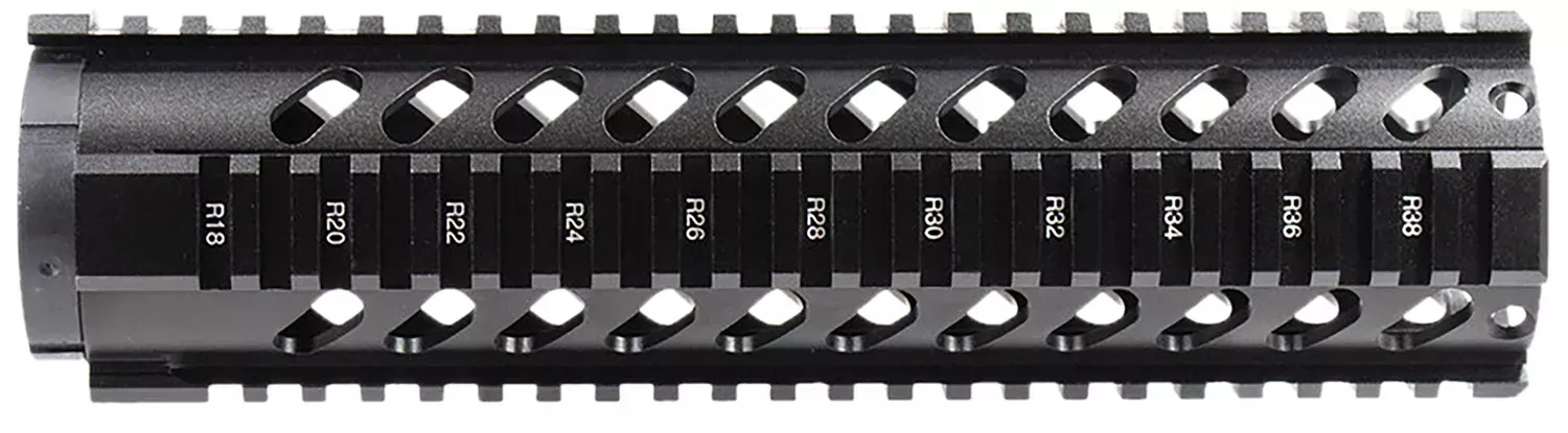 Aim Sports MT061 AR Handguard 10″ Mid-Length Style Made of Aluminum with Black Anodized Finish & Quad Rail