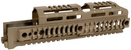 AK Alpha Series Quad Rail | 10″ | FDE