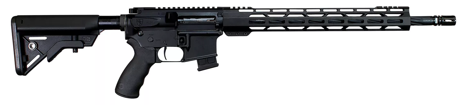 Alexander Arms RTA17BL Tactical17 HMR 10+1 18" BlackFluted/Threaded Barrel, Picatinny Rail Black Aluminum Receiver, Black B5 Bravo Synthetic Stock