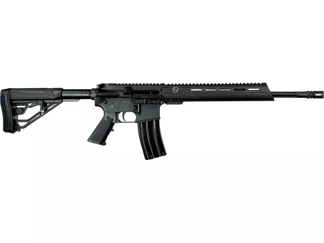 Alexander Arms Standard Semi Automatic Rifle 300 AAC Blackout (7.62x35mm) 16″ Fluted Black Threaded Barrel Anodized Black Frame Black Pistol Grip