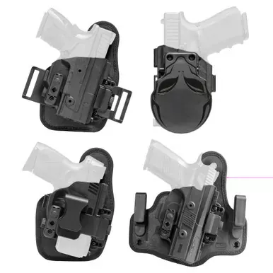 Alien Gear Holsters Core Carry Package | 1.5″ Belt Slide Holster | Black | Fits Springfield Hellcat | Standard Clips | Right Hand | SSHK-0985-RH-D