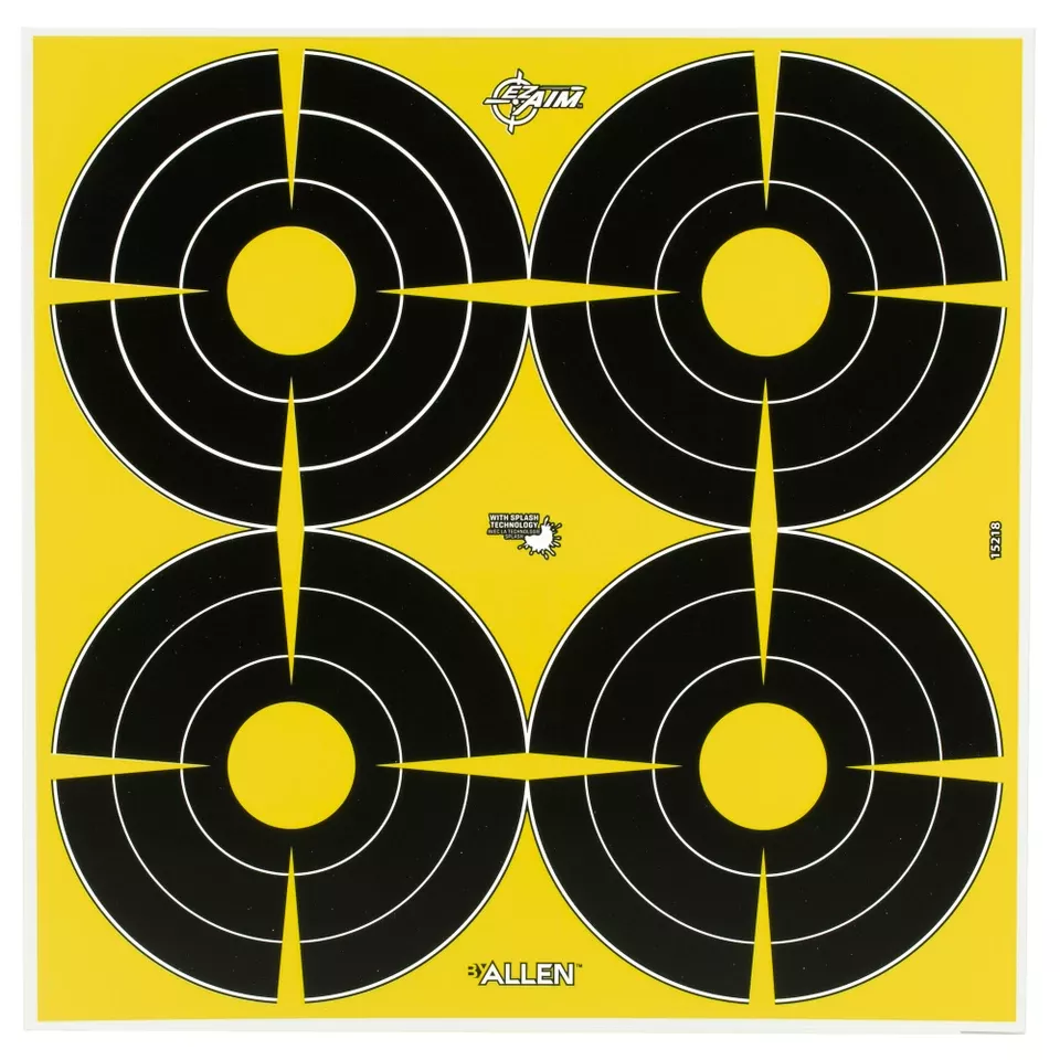 ALLEN EZ AIM 12"X12" 4-Spot Target Pack - 8 Count