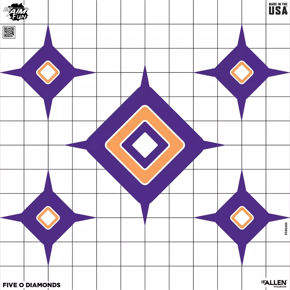 ALLEN EZ AIM 12"X12" DIALING IN TARGET PACK (9 COUNT)