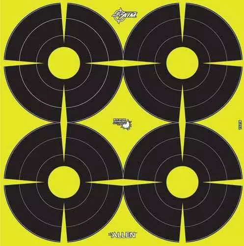 Allen EZ AIM FALSEn-Adhesive 4 Spot 12x12" Targets 8 Pack 15218