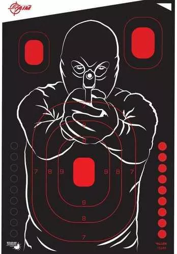Allen EZ AIM FALSEn-Adhesive Bad Guy 12x18" 5 Pack 15249