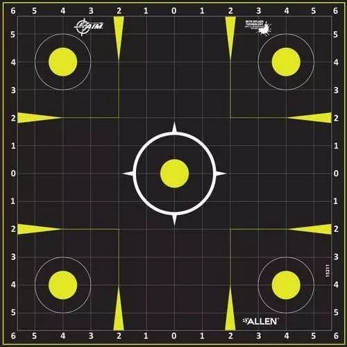 Allen EZ-Aim FALSEn-Adhesive Splash Targe 12X12" Sight In 12Pk