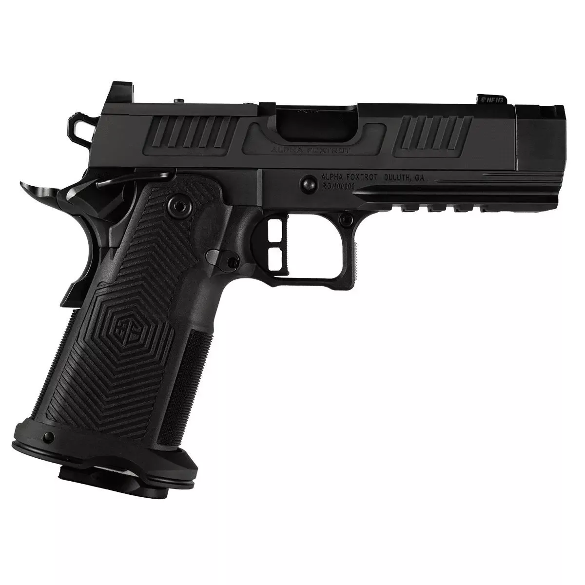 Alpha Foxtrot AF1911-ROMULUS 9mm 17 & 20 Round Magazines (1 Each) DLC 4.25″ Compensator RMSC Optic Cut