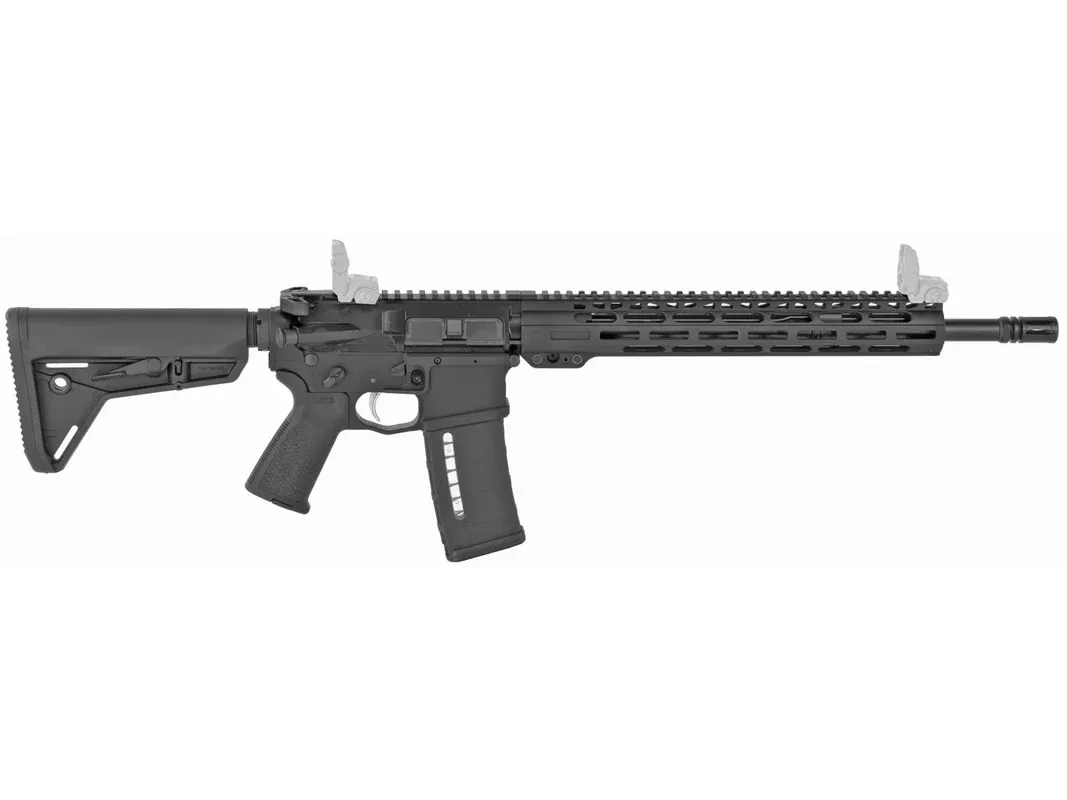 American Defense ADM4 Semi Automatic Rifle 5.56x45mm NATO 16″ Black Threaded Barrel Black Frame Black Pistol Grip