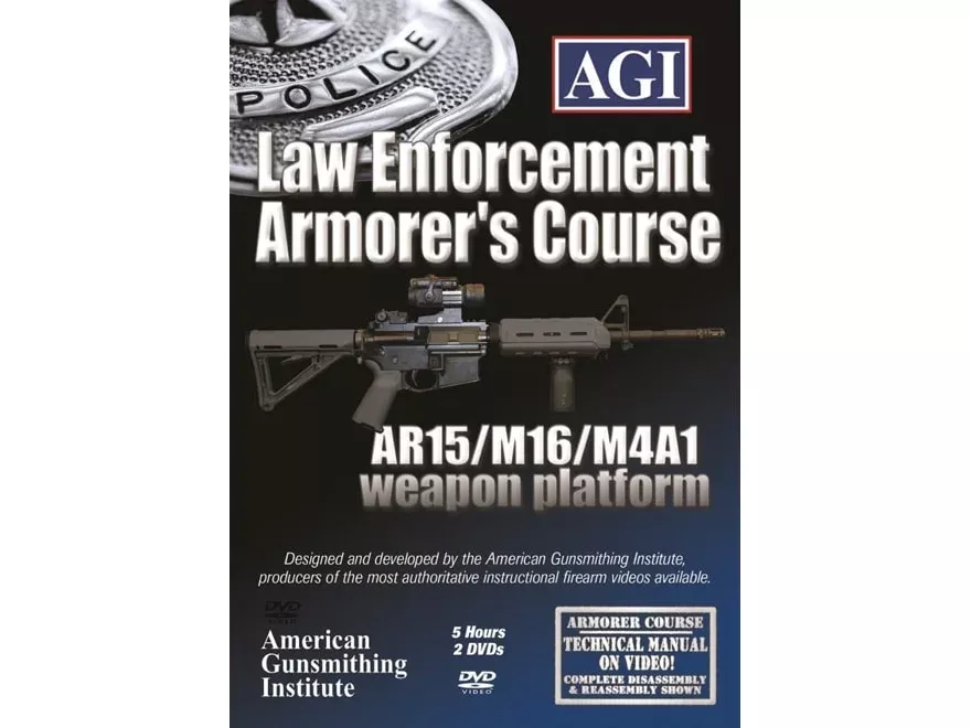 American Gunsmithing Institute (AGI) Technical Manual & Armorer’s Course Video “Law Enforcement AR-15” DVD