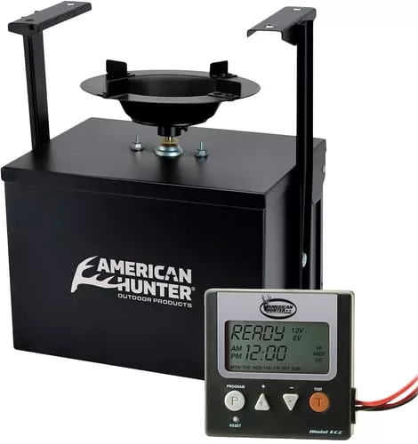 American Hunter 20558 Heavy Duty Spin Kit8 Programs 1-30 Seconds Duration Black Features Digital Timer