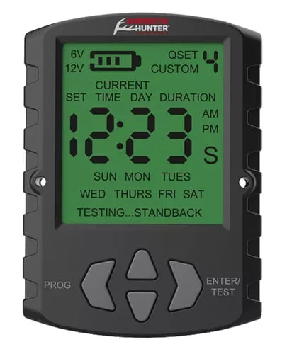 American Hunter AHUTM Universal Digital Timer6/12 Volt, 1-30 Seconds Feed Rate, 2 Quick/16 Custom Settings