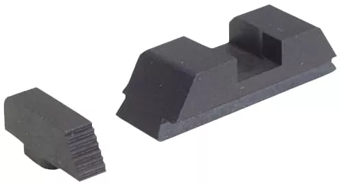 AmeriGlo GT504 Range Series Sight Set for GlockBlack Serrated Front-Black Rear