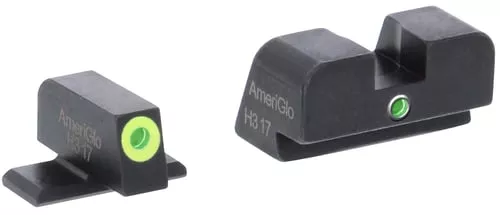 AmeriGlo SG301 i-Dot Sight Set for SIG SauerGreen Tritium LumiGreen Outline Front Sight-Green Tritium Rear Sight