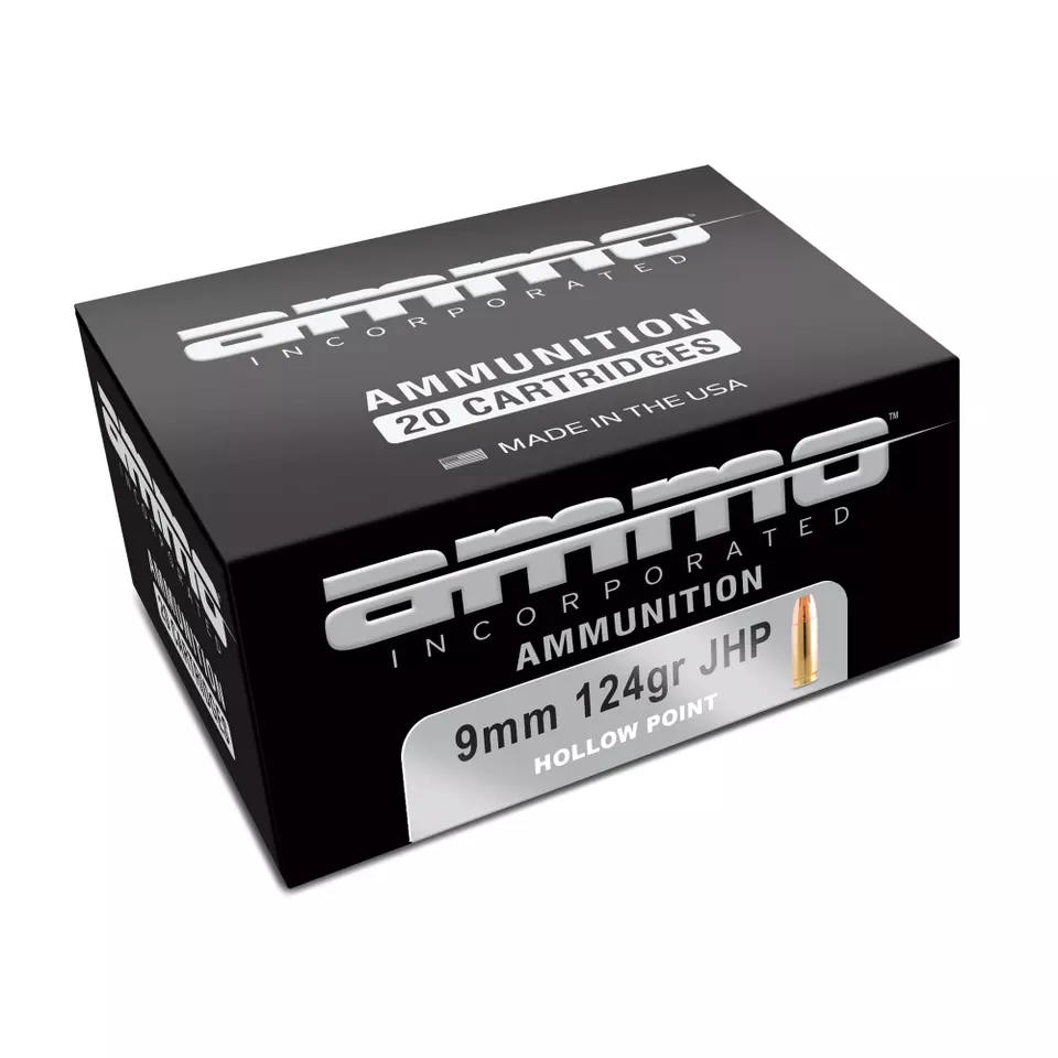 AMMO INC 9MM 124GR XTP JHP - 20 Rounds/200 Rounds