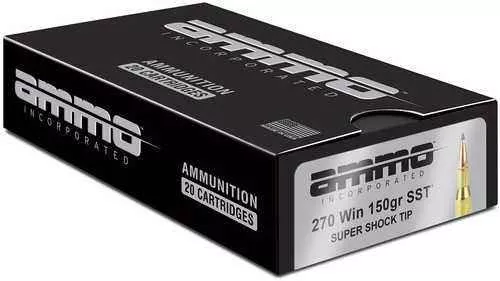 Ammo Inc Signature 270 Winchester 150 Gr SST Ammo - 20 Rounds for Superior Performance