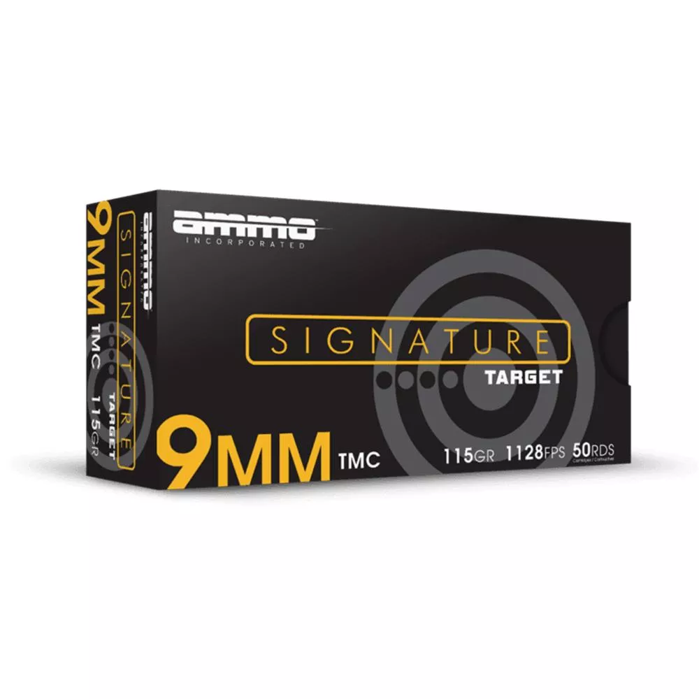 Ammo Inc Signature Handgun Ammunition 9mm Luger 115gr TMJ 1180 fps 50/ct