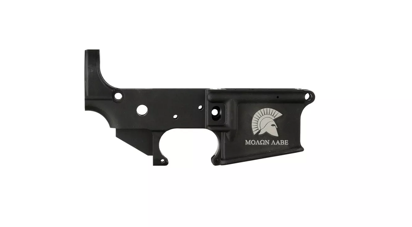 Anderson Manufacturing AM-15 Stripped Lower Receiver – Open – Molon Labe