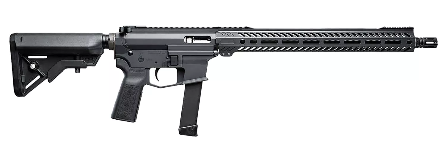 Angstadt Arms AAUDP09R0R UDP-99mm Luger 15+1 16" Black Melonite Threaded Barrel, Black Cerakote Picatinny Rail Aluminum Receiver, 15" M-LOK Handguard, Black Synthetic B5 Bravo Stock