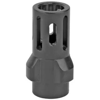 Angstadt Arms Flash Hider | 3 Lug | 9MM | 1/2×36 Threads | 1.42″ Length | Nitride Finish | Black Color | ANGAA093LHB36