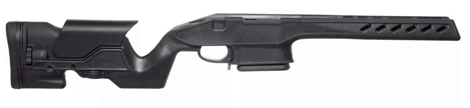 Archangel AA1500SA Precision StockBlack Synthetic Fixed with Adjustable Cheek Riser for Weatherby Vanguard; Howa 1500 Short Action Includes Mag
