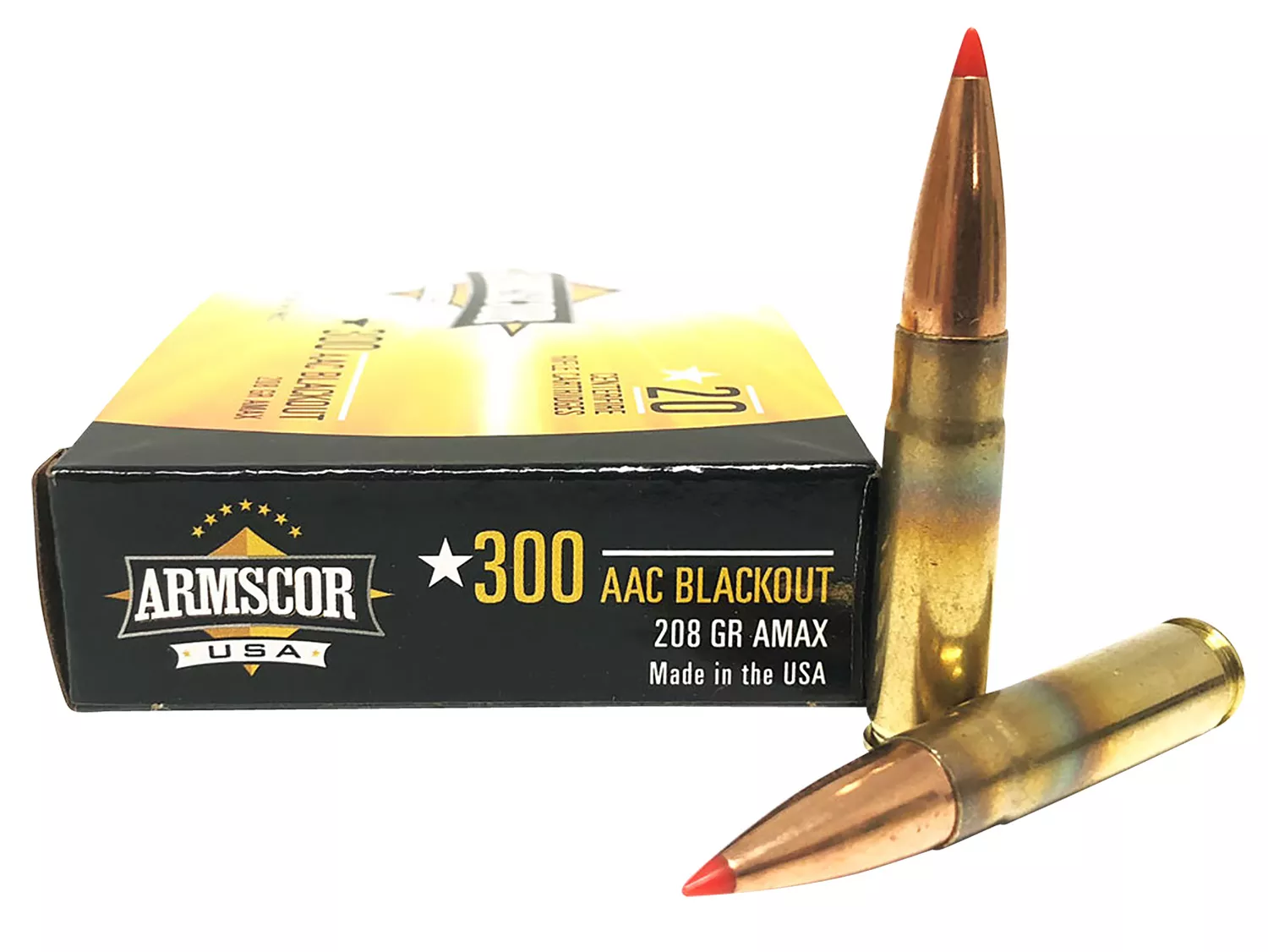 Armscor FAC300AAC2N USA300Blackout 208gr Hornady A-Max 20 Per Box/10 Case
