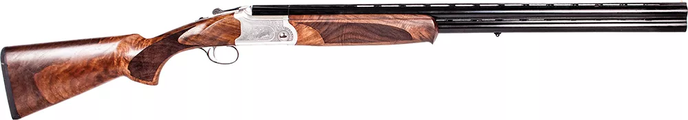 ATI ATIGKOF12SV Cavalry SV 12 Gauge 28″ 2 3″ Silver Engraved Wood Right Hand