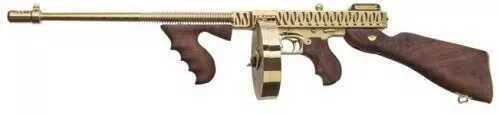 Auto-Ordnance 1927A-1 Deluxe 45 ACP 16.5" Barrel 50 Round Drum/20 Mag Walnut Stock/ Grip Titanium Finish T150DTGTS