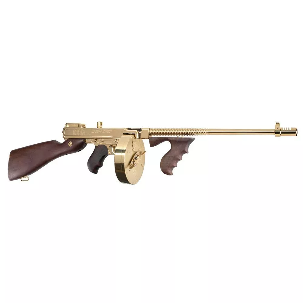 Auto Ordnance 1927A-1 Deluxe Carbine Rifle .45 Cal 20rd (1) & 50rd (1) Magazines 16.5″ Barrel Gold Tiger Stripe